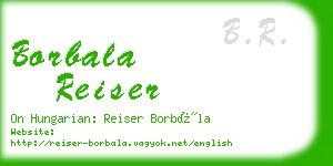 borbala reiser business card